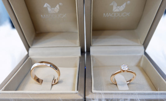 Madduckjewels แหวนทองชมพู18K เพชร CZ RG1405pg18-RG1544pg18