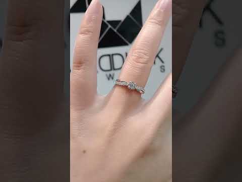 Madduckjewels แหวนเงินแท้ เพชร CZ ชุบโรเดียม RG1449