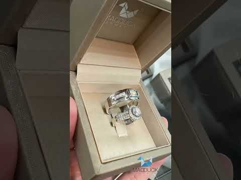 Madduckjewels แหวนเงินแท้ เพชร CZ ชุบโรเดียม RG1905-RG1704