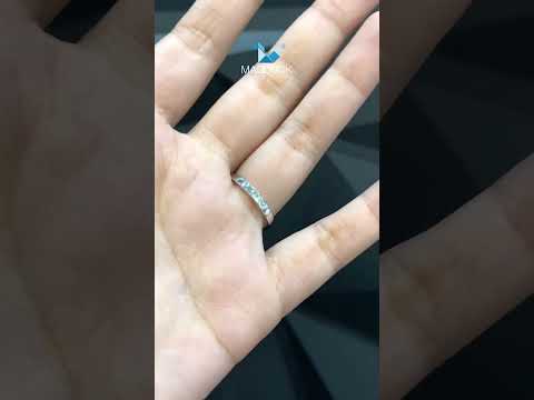 Madduckjewels แหวนเงินแท้ เพชร CZ ชุบโรเดียม RG1926