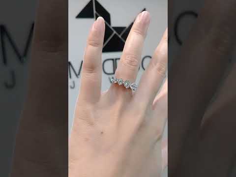Madduckjewels แหวนเงินแท้ เพชร CZ ชุบโรเดียม RG1907
