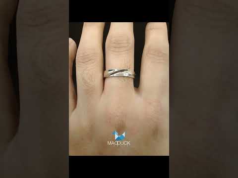 Madduckjewels แหวนเงินแท้ ชุบโรเดียม RG1929