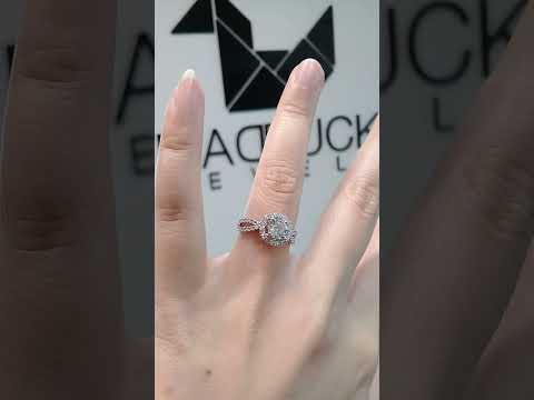 Madduckjewels แหวนเงินแท้ เพชร CZ ชุบโรเดียม RG1608