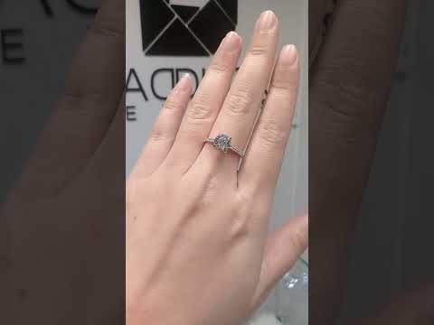 Madduckjewels แหวนเงินแท้ เพชร CZ ชุบโรเดียม RG1616