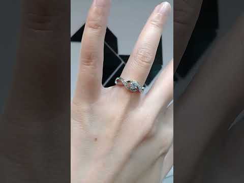 0.20 Cts Cubic Zirconia / Sterling Silver 925 Ring / Rhodium plated Nickel-Free / MadDuckJewels RG1741