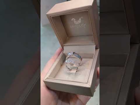 Madduckjewels แหวนเงินแท้ เพชร CZ ชุบโรเดียม RG1807-RG1733