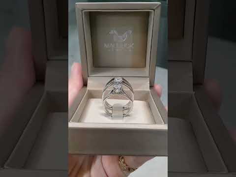 Madduckjewels แหวนเงินแท้ เพชร CZ ชุบโรเดียม RG1807-RG1526