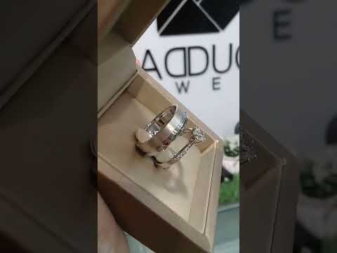 Madduckjewels แหวนเงินแท้ เพชร CZ ชุบโรเดียม RG1469WGR-RG1902