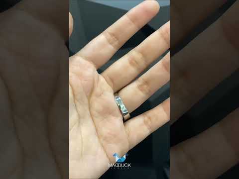 Madduckjewels แหวนเงินแท้ เพชร CZ ชุบโรเดียม RG1401