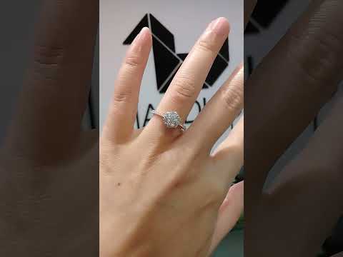 Madduckjewels แหวนเงินแท้ เพชร CZ ชุบโรเดียม RG1913