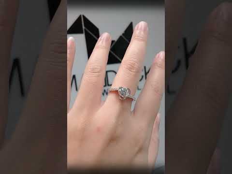 Madduckjewels แหวนเงินแท้ เพชร CZ ชุบโรเดียม RG1535