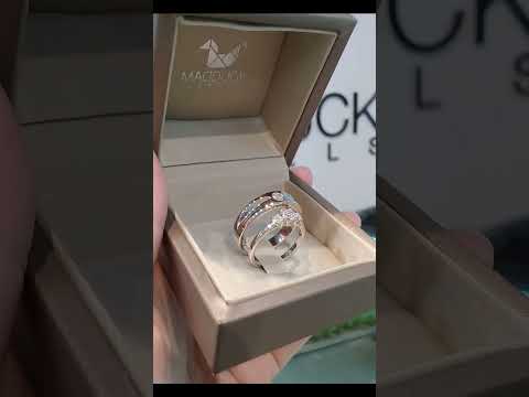 Madduckjewels แหวนเงินแท้ เพชร CZ ชุบโรเดียม RG1520-RG1504