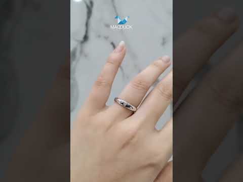 Madduckjewels แหวนเงินแท้ เพชร CZ ชุบโรเดียม RG1457