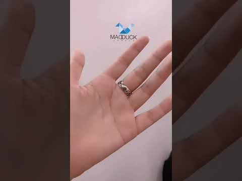 Madduckjewels แหวนเงินแท้ ชุบโรเดียม RG1940