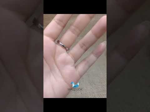 Madduckjewels แหวนเงินแท้ เพชร CZ ชุบโรเดียม RG2003
