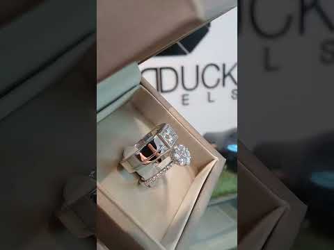 Madduckjewels แหวนเงินแท้ เพชร CZ ชุบโรเดียม RG1716-RG1913