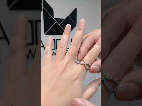 Madduckjewels แหวนเงินแท้ เพชร CZ ชุบโรเดียม RG1511