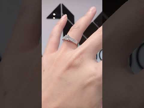 Madduckjewels แหวนเงินแท้ เพชร CZ ชุบโรเดียม RG1607