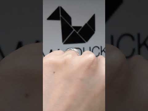 2x4 baguette cut Cubic Zirconia / Sterling Silver 925 Ring / Rhodium plated Nickel-Free / MadDuckJewels RG1564WGR