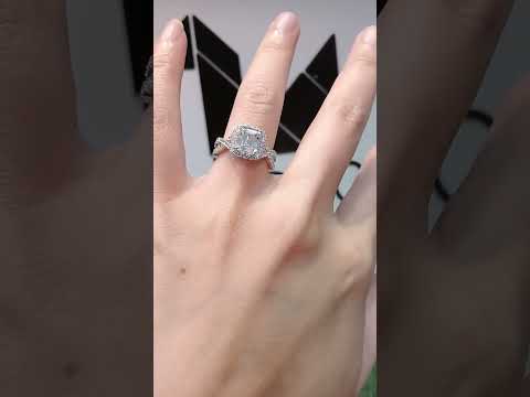 Madduckjewels แหวนเงินแท้ เพชร CZ ชุบโรเดียม RG1817