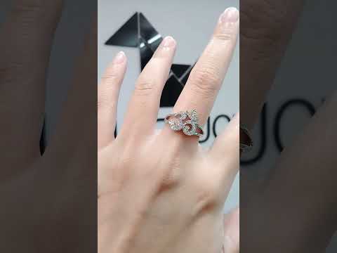 Madduckjewels แหวนเงินแท้ เพชร CZ ชุบโรเดียม RG1514