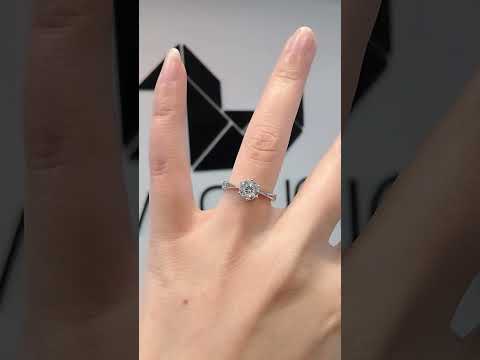 Madduckjewels แหวนเงินแท้ เพชร CZ ชุบโรเดียม RG1903