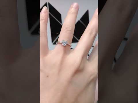 Madduckjewels แหวนเงินแท้ เพชร CZ ชุบโรเดียม RG1722