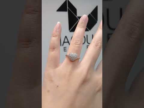 Madduckjewels แหวนเงินแท้ เพชร CZ ชุบโรเดียม RG1601