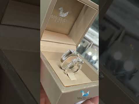 Madduckjewels แหวนเงินแท้ เพชร CZ ชุบโรเดียม RG1559-RG1619