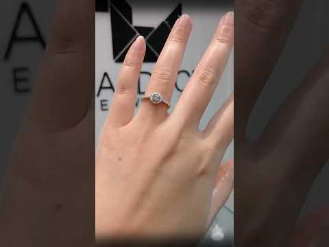 0.18 Cts Cubic Zirconia / Sterling Silver 925 Ring / Rhodium plated Nickel-Free / MadDuckJewels RG1642