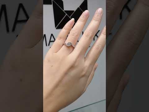 0.60 Cts Cubic Zirconia / Sterling Silver 925 Ring / Rhodium plated Nickel-Free / MadDuckJewels RG1561