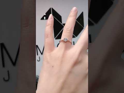 Madduckjewels แหวนเงินแท้ เพชร CZ ชุบโรเดียม RG1505