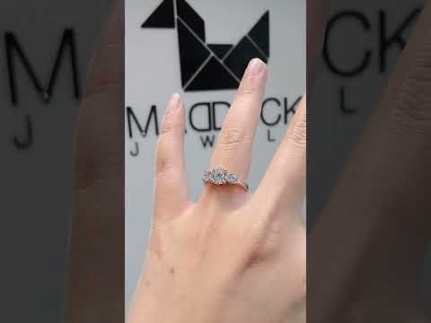 Madduckjewels แหวนเงินแท้ เพชร CZ ชุบโรเดียม RG1415