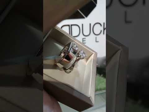 Madduckjewels แหวนเงินแท้ เพชร CZ ชุบโรเดียม RG1826-RG1927