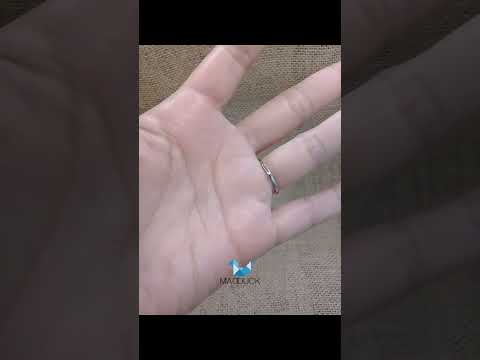 Madduckjewels แหวนเงินแท้ เพชร CZ ชุบโรเดียม RG1730