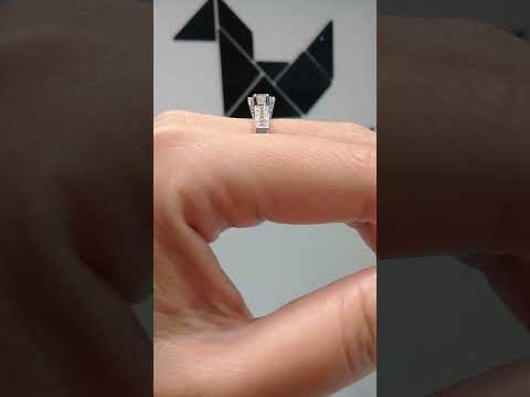 1.00 Cts Cubic Zirconia / Sterling Silver 925 Ring / Rhodium plated Nickel-Free / MadDuckJewels RG1571