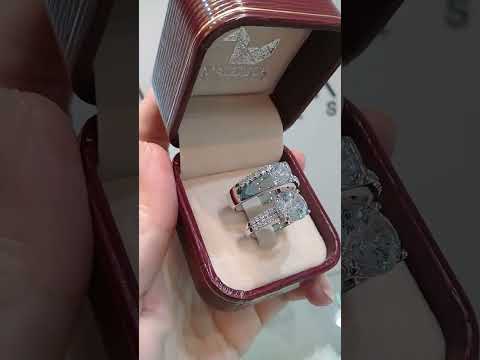 Madduckjewels แหวนเงินแท้ เพชร CZ ชุบโรเดียม RG1559-RG1610