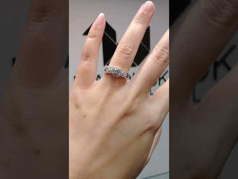 Madduckjewels แหวนเงินแท้ เพชร CZ ชุบโรเดียม RG1308