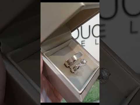 Madduckjewels แหวนเงินแท้ เพชร CZ ชุบโรเดียม RG1728WGR-RG1741