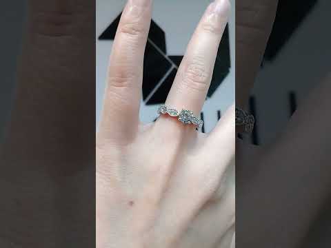 Madduckjewels แหวนเงินแท้ เพชร CZ ชุบโรเดียม RG1707