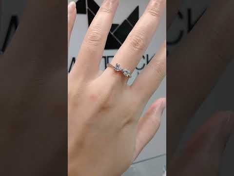 Madduckjewels แหวนเงินแท้ เพชร CZ ชุบโรเดียม RG1811