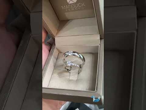 Madduckjewels แหวนเงินแท้ เพชร CZ ชุบโรเดียม RG1478-RG1530