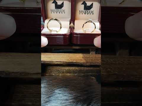 Madduckjewels แหวนเงินแท้ เพชร CZ ชุบโรเดียม RG1456-RG1537