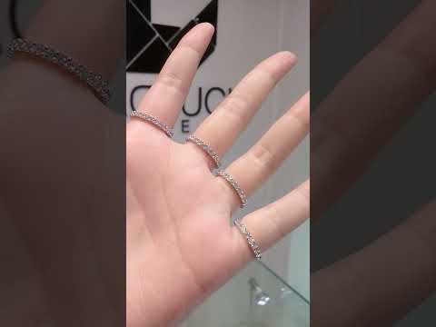 Madduckjewels แหวนเงินแท้ เพชร CZ ชุบโรเดียม RG1428