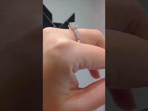 Madduckjewels แหวนเงินแท้ เพชร CZ ชุบโรเดียม RG1619