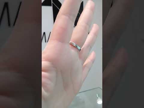 Madduckjewels แหวนเงินแท้ เพชร CZ ชุบโรเดียม RG1605