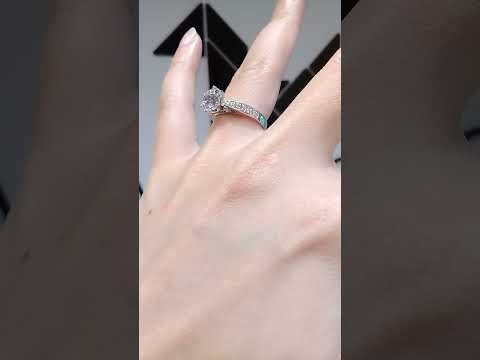 2.00 Cts Cubic Zirconia / Sterling Silver 925 Ring / Rhodium plated Nickel-Free / MadDuckJewels RG2026