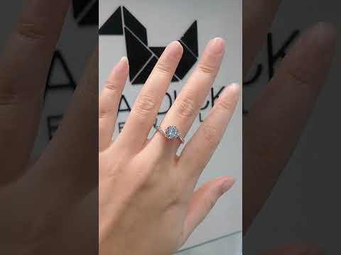 Madduckjewels แหวนเงินแท้ เพชร CZ ชุบโรเดียม RG1613