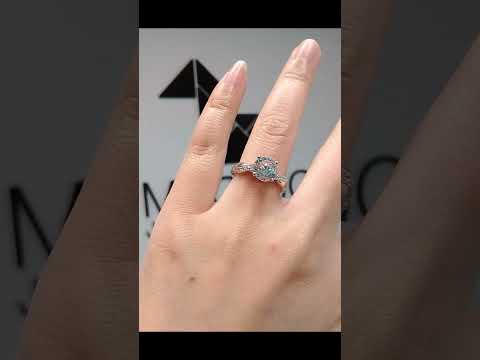 Madduckjewels แหวนเงินแท้ เพชร CZ ชุบโรเดียม RG1570