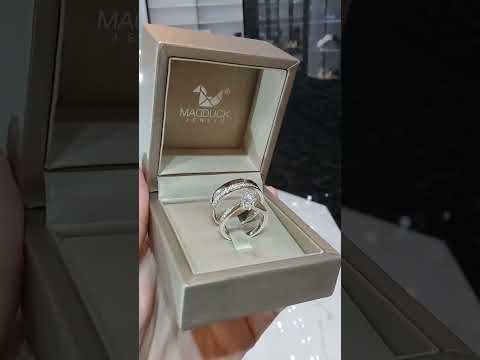 Madduckjewels แหวนเงินแท้ เพชร CZ ชุบโรเดียม RG1470-RG1902